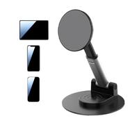 Zyxthravn Supporto magnetico per telefono girevole a 360° con base in | Supporto magnetico per registrazione video per guardare la TV, imparare