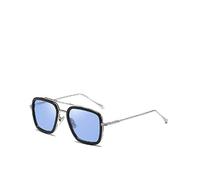 ZYY Occhiali Da Sole Di Lusso Steampunk Uomini Occhiali Da Sole Tony Stark Iron Man Occhiali Da Sole Vintage Metallo Occhiali A Vapore Punk Sunglass Uv400 Maschio C10