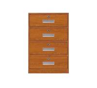 ZYYANSHOP Armario documenti Armadietto classificatore Piccolo armadietto corto con cassetto chiusura sotto la scrivania for attività for dati a 4 cassetti for sul comodino in latta(Bruin)