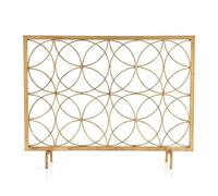 ZYYANSHOP Schermo Caminetto Single-Sided Fireplace Screen Iron Decorative Home with Mesh Guardrail Living Room European Partition