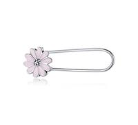 ZYYDMMB Charm da Donna in Argento Sterling 925 Ciondolo Piccolo Amore Fiocco Rosa Cuore Girasole Croce Piccola Margherita Charm Fit Spilla Braccialetto Fai da Te