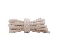 ZYYMMNN Lacci tondi 7mm Nero/Beige Sneakers Spessore Lacci Intrecciati in Corda 60-180cm Accessori per Scarpe, 80cm