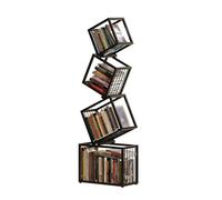 ZYZSY Libreria Scaffale, Scaffale con Telaio Metallico Resistente, mensola con armadietti aperti, per Casaper, Soggiorno, Ufficio, Cucina, Camera da Letto(55x25x156cm/22x10x61in)