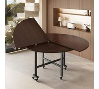 ZYZSY Piano tavolo rotondo pieghevole di grandi dimensioni, Superficie Tavolodi Ricambio In Legno, Tavolo per banchetti e catering senza gambe, for più Ospiti(Brown,130cm/51.2in)