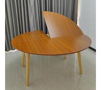 ZYZSY Piano tavolo rotondo pieghevole di grandi dimensioni, Tavolo per banchetti e catering senza gambe, design salvaspazio, ideale per cucina, sala da pranzo, uso(Yellow,140cm/55.1in)