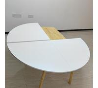 ZYZSY Piano tavolo rotondo pieghevole di grandi dimensioni, Tavolo per banchetti e catering senza gambe, design salvaspazio, ideale per cucina, sala da pranzo, uso(White 2,140cm/55.1in)
