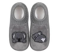 ZYZX Chaussons Chaussettes pour Femme Hiver Mignon Antidérapante Chaudes Tricot Amusantes et moelleuses Polaire Pantoufles Animaux Confortables et douces