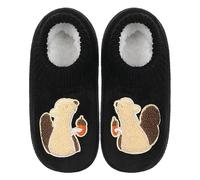 ZYZX Chaussons Chaussettes pour Femme Hiver Mignon Antidérapante Chaudes Tricot Amusantes et moelleuses Polaire Pantoufles Animaux Confortables et douces