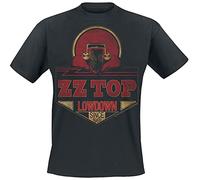 ZZ Top Lowdown Since 1969 Uomo T-Shirt Nero M 100% Cotone Regular
