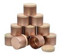 ZZABCDEGH Barattoli per Candele Barattoli di Latta for Candele da 12 Pezzi con coperchi for Realizzare Candele Multicolori(Color2)