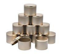 ZZABCDEGH Barattoli per Candele Barattoli di Latta for Candele da 12 Pezzi con coperchi for Realizzare Candele Multicolori(Color1)