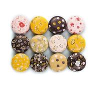 ZZABCDEGH Barattoli per Candele Barattoli Portacandele in Ferro 12 Pz Multicolor 4x2,2cm(C)