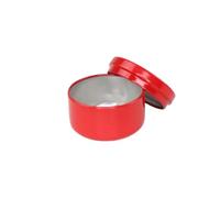 ZZABCDEGH Barattoli per Candele Barattoli Portacandele Rotondi in Alluminio con Coperchio 50ml 53x36mm Multicolor Confezione da 20/36/60 Pz(Red,20pcs)