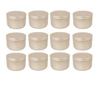 ZZABCDEGH Barattoli per Candele Barattolo di Latta for Candele in Alluminio da 12 Pezzi con Coperchio for Realizzare Multicolore(Color1)