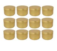 ZZABCDEGH Barattoli per Candele Barattolo di Latta for Candele in Alluminio da 12 Pezzi con Coperchio for Realizzare Multicolore(Color3)