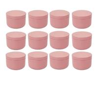 ZZABCDEGH Barattoli per Candele Barattolo di Latta for Candele in Alluminio da 12 Pezzi con Coperchio for Realizzare Multicolore(Color5)