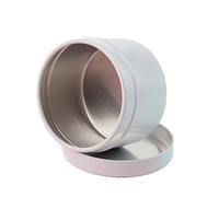 ZZABCDEGH Barattoli per Candele Barattolo Portacandele Vuoto in Alluminio 50ml con Coperchio Multicolor 20-100 pz(White,20pcs)