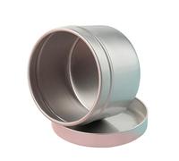 ZZABCDEGH Barattoli per Candele Barattolo Portacandele Vuoto in Alluminio 50ml con Coperchio Multicolor 20-100 pz(Silver,80pcs)