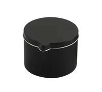 ZZABCDEGH Barattoli per Candele Candele Fai da Te in barattoli di Latta con beccuccio Nero e Argento da 1 oz a 6 oz 12 pz(1oz Black)