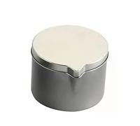 ZZABCDEGH Barattoli per Candele Candele Fai da Te in barattoli di Latta con beccuccio Nero e Argento da 1 oz a 6 oz 12 pz(4oz Silver)