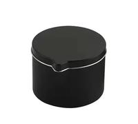 ZZABCDEGH Barattoli per Candele Candele Fai da Te in barattoli di Latta con beccuccio Nero e Argento da 1 oz a 6 oz 12 pz(2oz Black)