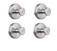 ZZABCDEGH Ganci a ventosa sottovuoto Ganci a ventosa 8 pezzi Supporto a parete for doccia da bagno multicolore in acciaio inossidabile(Silver)