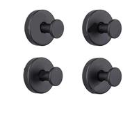 ZZABCDEGH Ganci a ventosa sottovuoto Ganci a ventosa 8 pezzi Supporto a parete for doccia da bagno multicolore in acciaio inossidabile(Black)