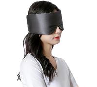 ZZABCDEGH Maschera per Dormire Maschera for Dormire Oscurante Doppio Strato di Seta Ampia Copertura for Gli Occhi Viaggio Multicolore(Gray)