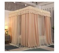 ZZABCDEGH Tenda per letto a baldacchino Bed Canopy Mosquito Net With Curtains For Beds Multicolor Multiple Sizes 3 Pcs(Yellow,180 * 200 * 195Cm)