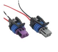 ZZAYGESY 2 pin auto impermeabile sensore spina femmina cablaggio auto presa (2pin femmina A B, 1 S)