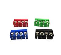 ZZAYGESY 500 terminali connettore P-CB 5.0 Tipo Vite K-F301-4P, Terminale Blu/Verde/Rosso/Nero (Green,Copper Feet)