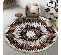 ZZBBZZ-YJ Tappeti Rotondi Moderni 80cm 100 cm 120 cm 140 cm 160 cm 180 cm 200cm Moquette Circolare per Soggiorno Camera da Letto Grande Piccola Piccola Sedia tappetini Lavabili Antiscivolo