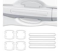 ZZBHFAS Kit di 8 Pellicole Protettive per Maniglie E Conche delle Portiere per Ford Fiesta 1976-2020 2021 2022 2023 2024 2025, Protezione Anti-Graffio per Vernice, Resistente all'Usura