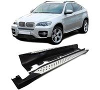 Zzbyz Auto Gradini Laterali per BMW X6 E71 E72 2008-2014, Pedane Laterale Sottoporta Minigonne Laterali Pedane Laterali Sottoporta Alettoni, Ricambi Auto