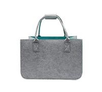 Zzcy Borse In Feltro Con Manico Lungo-Borsa In Feltro Shopper Premium 30L-Cestino Per La Spesa Con Portachiavi Piccolo-Versatile Borsa Per Riporre I Giocattoli-Con Sacchetto Interno