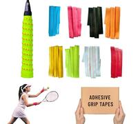 Zzcy Overgrip per Racchetta da Badminton da Tennis, Antiscivolo e Traspirante Nastro Grip per Racchetta, Grip per Racchette da Tennis e Badminton, Anti-Scivolo, Super Assorbenti, Perforate, 8 Colori