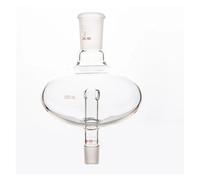 ZZCYLIUXY Flacone a parete spessa a quattro colli, bottiglia obliqua, fondo rotondo, 4 collo, angolare, 25 ml, 50 ml, vetro borosilicato, F22 (50 mL-F221150)