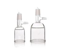 ZZCYLIUXY Imbuto Buchner in vetro per laboratorio, imbuto di filtrazione con aspirazione in vetro e foro in vetro, calibro 24 mm, 30, 60, 100, 250, 500 e 1000 ml, 1 pezzo (250 ml)