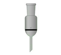 ZZCYLIUXY Imbuto con anima in vetro borosilicato con guarnizione smerigliata, capacità 50 ml e 175 ml (N291450M)