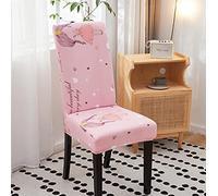 ZZDXL Coprisedie con Schienale 2 Pezzi Elasticizzato Ragazza Rosa Coprisedie Universalecopri,Coprisedia Elasticizzato,Coprisedia in Spandex,Copri Sedia Soggiorno Hotel Ristorante
