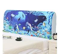 ZZDXW Copertura Fodera Testata Letto Matrimoniale Elastica 1 Una Piazza E Mezza Singolo,Copritestiera Letto Bianco Letto Copri Testata del Letto Decorazione Camera Letto Copri Ragazza Moderna