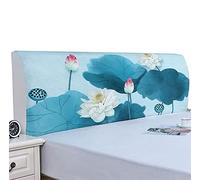 ZZDXW Copertura Fodera Testata Letto Matrimoniale Elastica 1 Una Piazza E Mezza Singolo,Copritestiera Letto Bianco Letto Copri Testata del Letto Decorazione Camera Letto Copri Ragazza Moderna