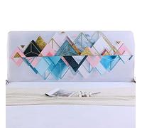 ZZDXW Copertura Fodera Testata Letto Matrimoniale Elastica 1 Una Piazza E Mezza Singolo,Copritestiera Letto Bianco Letto Copri Testata del Letto Decorazione Camera Letto Copri Ragazza Moderna