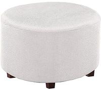 ZZDXW Copri Pouf Rotondo Elasticizzato Fodera per Ottomana Copertura Ottomana Rivestimento Ottomano Pouf Rotondo Copertura per Poggiapiedi (Color : I, Size : 25-35CM)