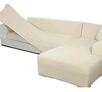 ZZDXW Copridivano con Penisola Angolare Fodera per Divano Sofa Cover L Shape 1 2 3 4 Posti Copertura per Divano Copri Divano A Sinistra Destra L con Braccioli Copridivani Protezione Divano Covers