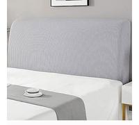 ZZDXW Copritestata del Letto Matrimoniale Copri Testata Letto Matrimoniale Elastica Singolo 1 Una Piazza E Mezza Bianca/Nera/Universale Copertura per Testiera per Letto Beige Protezione