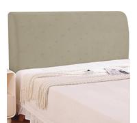 ZZDZW Copri Testata Letto Matrimoniale/Singolo/una piazza e mezza, Coprispalliera Letto Elasticizzata, Universale Copertura Copri Testiera Letto Lavabile, Headboard Cover Antipolvere(Cachi,160 CM)