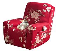 ZZDZW Copripoltrona 1 Posto con Braccioli, Copridivano Impermeabile per Poltrona Relax Reclinabile Elettrica Reversibile Copri Divano Antiscivolo Antimacchia AntiGraffio (Color : #4, Size : 1 Posto)