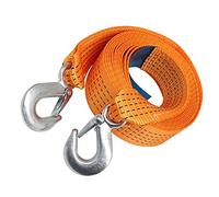 ZZDZW Corda Traino Auto,Fune di Traino per Auto,Cinghia di Traino Auto 5T - 25T,Tow Rope,con Spessi A Forma U Gancio Traino,Heavy Duty Car Essentials Professionale Kits per Recupero (Size : 6m(5T))