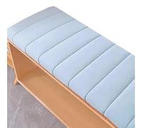 ZZDZW Cuscini Imbottiti Per Panche Da Esterno/Interno - Plüsch E Cotone Antiscivolo Con Fibbia - 120x40,100x40,80x40 - Cuscino Per Panchina Per Giardino, Sagre, Birrerie E Cucina(Himmelblau,120x35cm)